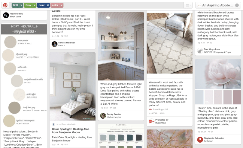 Pinterest Screenshot - Picking the Perfect paint color